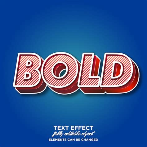 Premium Vector Strong Bold Font Effect With Rich Texture