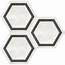 7x 8  Hexagon Frame Ivory