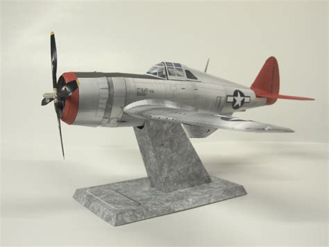 133 Republic P47 Thunderbolt P 47d Tuskegee Airmen Bare Metal Paper