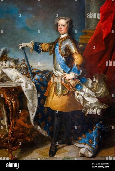 Louis Xv 17101774 King Of France And Navarre Portrait Painting By