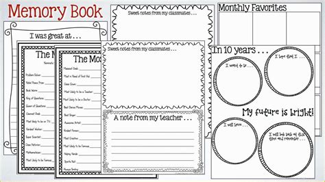 Free Printable Memory Book Template Printable Templates