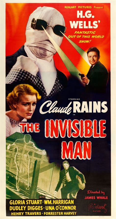 The Invisible Man Realart R 1951 Three Sheet 41 Invisible Man