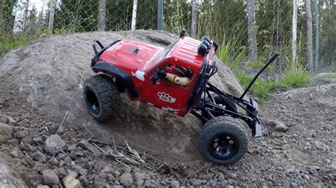 Scx24 Axial Jeep Slow Rock Crawling Youtube