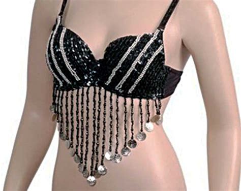 Rhinestone Embellished Sequin Sexy Belly Dance Bra Top Jon S Imports Inc