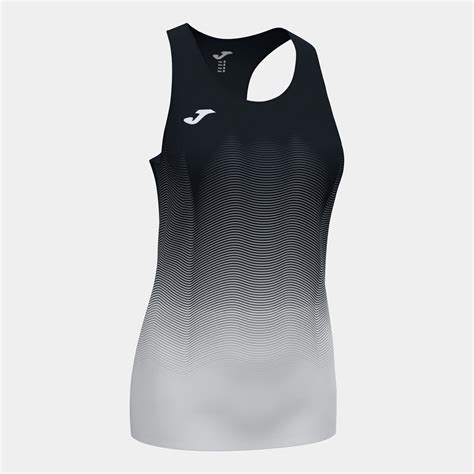 Camiseta Tirantes Mujer Elite Vii Negro Blanco Gris Joma