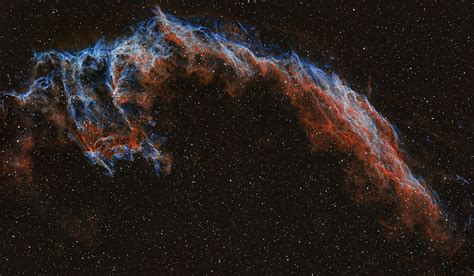 Eastern Veil Nebula Rastrophotography