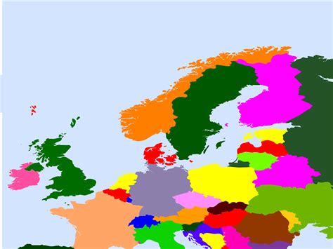 Europe Map Clipart