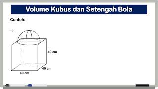 Jadi, untuk mencari volume gabungannya, kamu hanya perlu. Cara Menghitung Volume Bangun Gabungan Kubus Dan Balok ...