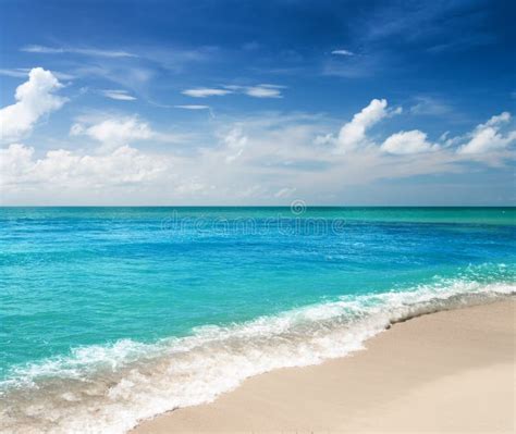 Beautiful Tropical Sea And Blue Sky Stock Photo Image Of Idyllic