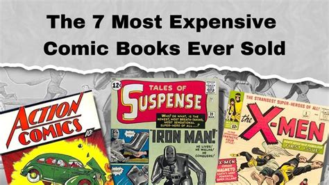 The 7 Most Expensive Comic Books Ever Sold Youtube