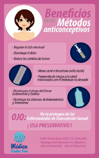 Beneficios De Los Metodos Anticonceptivos Medica Center Fem