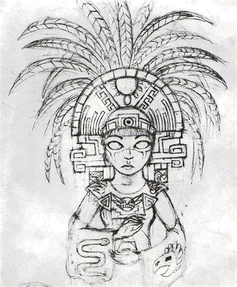 Aztec By Ladyfatality On Deviantart Mayan Art Aztec Drawing Aztec Art