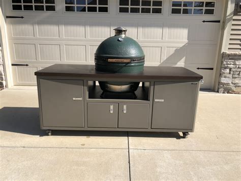 Aftermarket big green egg accessories. For Sale: XL Big Green Egg with custom 76" Challenger Cart ...