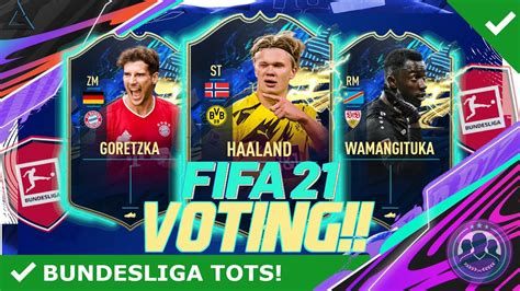 Fifa 21 Bundesliga Team Of The Season Voting 😱😍 Bundesliga Tots Vote