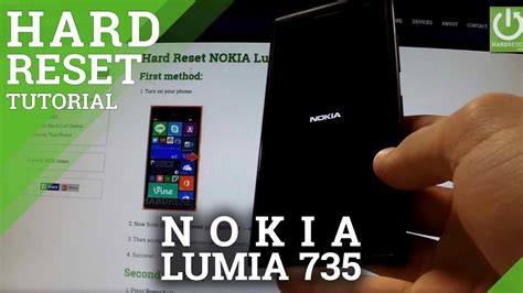 Hard Reset Nokia Lumia 735 How To Wipe Your Phone Youtube