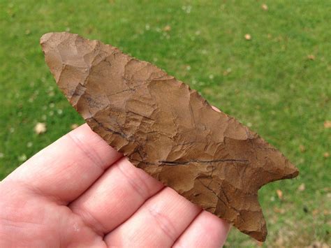 Grade 95 Paleo Clovis Arrowhead Wcoa Indian Artifacts Native