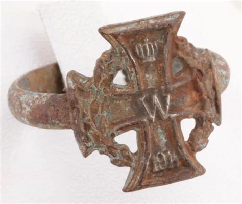 German Ring Iron Cross Wwii Ww1 Wwi Ww2 Germany Trench Art 1914 Veteran Jewelry 0 01 Picclick