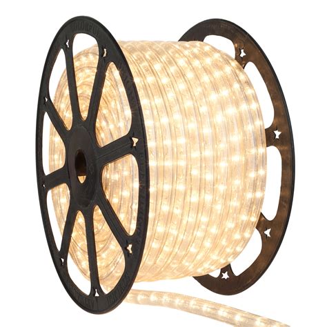 Luisha 52ft 2 Wire Round 576 Leds Flexible Rope Light Kits Home Outdoor