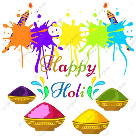 Happy Holi Festival Vector Png Images Abstract Happy Holi Festival