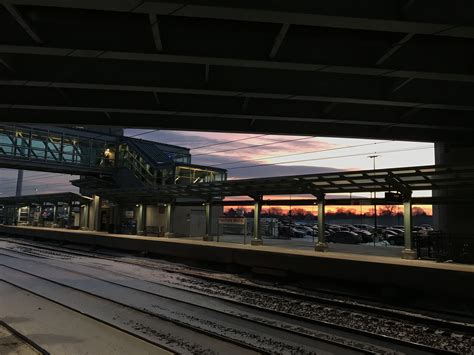 Early morning. Fairfield Metro Train Station. Fairfield, CT. | Train
