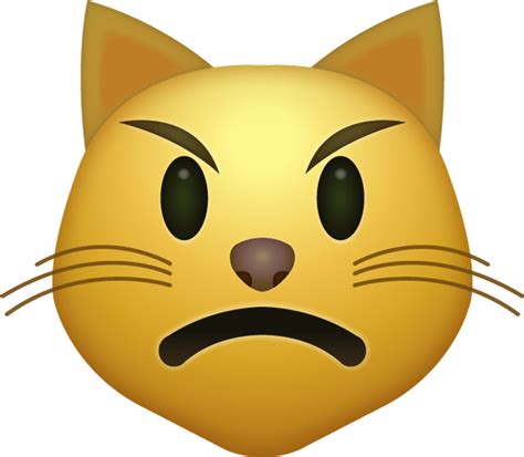 Angry Cat Emoji Download Iphone Emojis Emoji Island