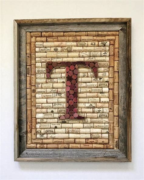 Quality crafted home décor, accessories, and furniture created from reclaimed barnwood. Custom wine cork monogram in Barnwood frame, rustic home ...