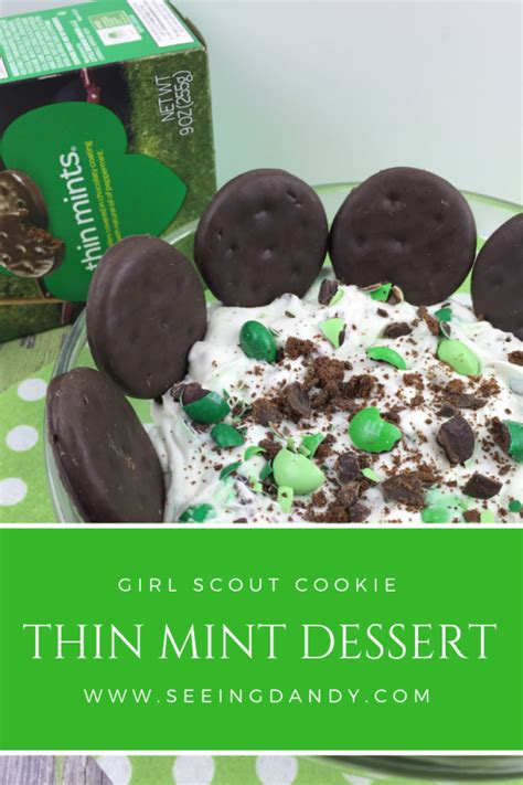 Girl Scout Cookie Thin Mint Dessert Recipe Seeing Dandy Blog