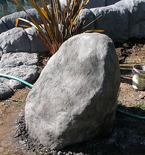 Fake Boulders How To Make Rocks Diy Garden Garden Projects How To