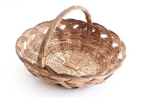 Vintage Mexican Basket Woven Willow Basket Kitchen Basket With Handle