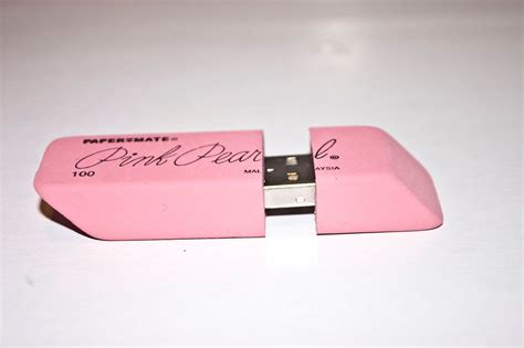 256gb Pink Pearl Eraser Usb Flash Drive Etsy In 2021 Flash Drive