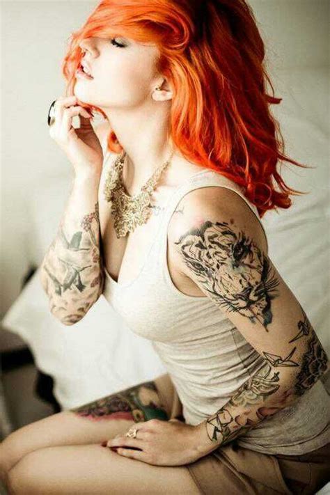 Ruiva Tatuada Feminine Arm Tattoos Girl Arm Tattoos Hot Tattoos Tatoos Tattoo Designs For