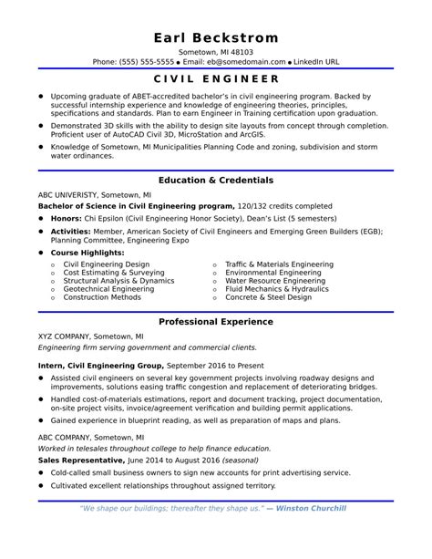 Resume Samples For Civil Engineer In The Philippines Filipiknow