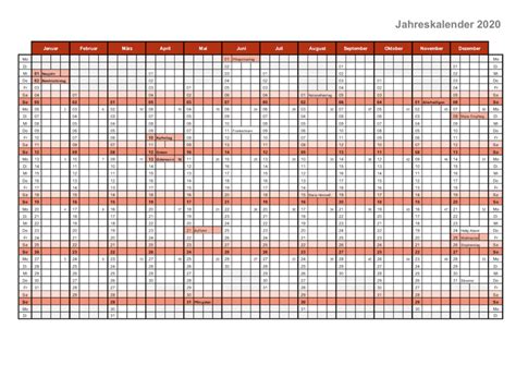Durch ändern der jahreszahl kannst du einfach einen neuen jahreskalender für ein beliebiges jahr erstellen. Kalender 2020 Schweiz (Excel) mit Feiertagen | kostenloser ...
