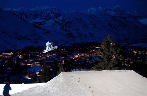 Jackson Hole Night Skiing Snow King Mountain Resort Jackson Wy