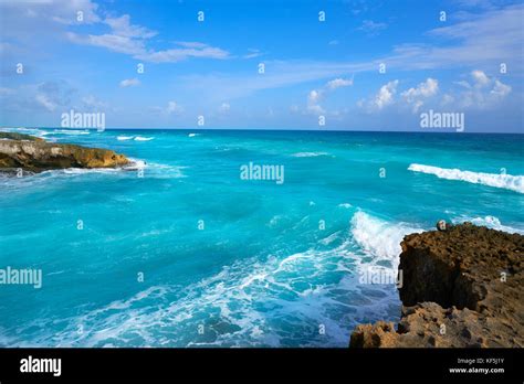 Cozumel Island El Mirador Beach In Riviera Maya Of Mexico Stock Photo
