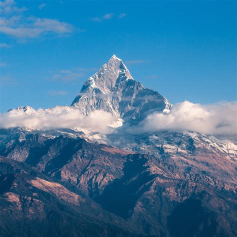 Himalayas Wallpaper 4k Mountain Peak Clouds Mountains