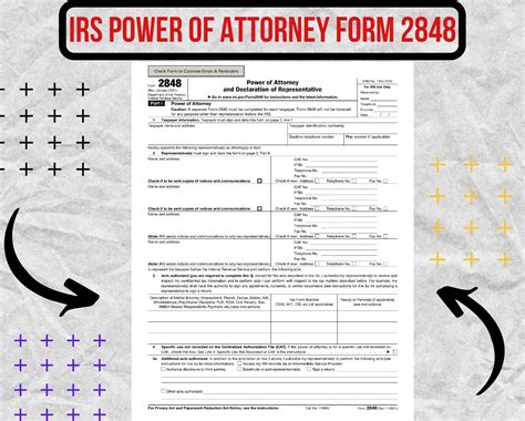 Irs Power Of Attorney Form 2848 Revised Jan 2021 Irs Power Of Attorney