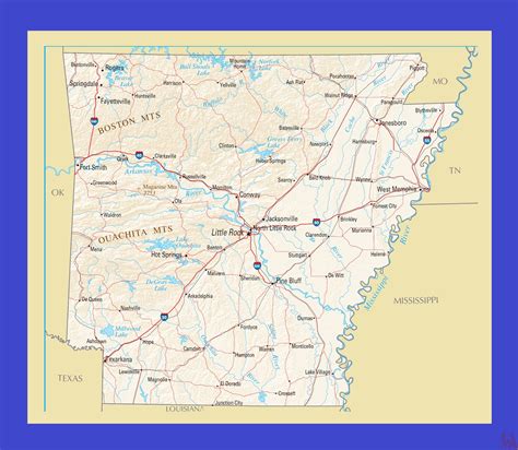 Arkansas Political Map Political Map Of Arkansas