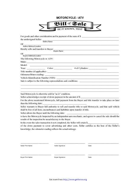 Snowmobile Bill Of Sale Download Bill Of Sale Form For Free Pdf Or Word