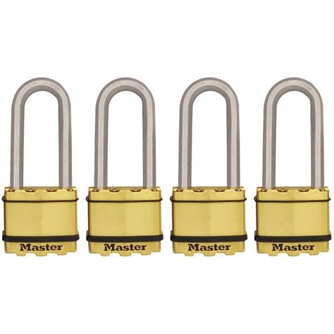 Master Lock 4 Pack Brass Keyed Padlock In The Padlocks Department At