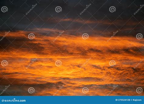 Scenic Sunrise And Sunset With Vibrant Clouds Stock Photo Image Of