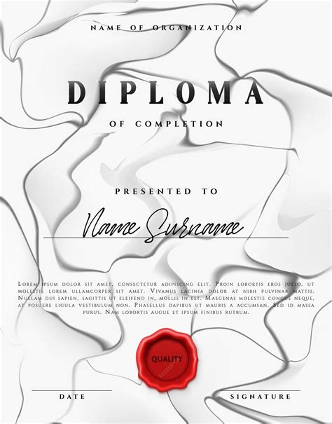 Premium Vector Certificate And Diploma Template With Stamp Vector