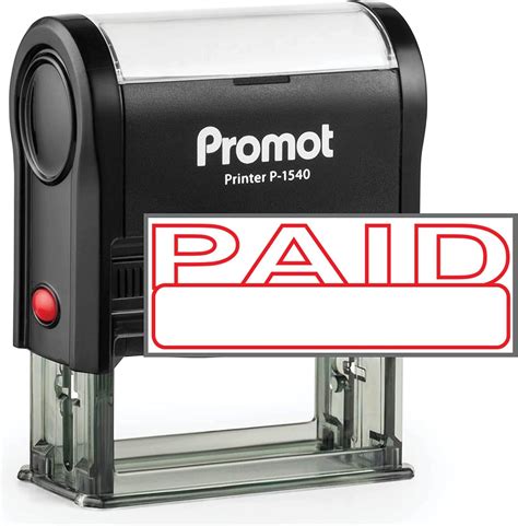Promot Paid Stamp Self Inking Stamp Paid Stamp For