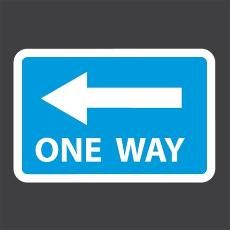 One Way Sign Creative Preformed Markings