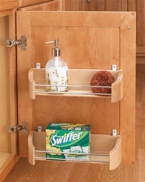 Rev A Shelf Wood Door Storage Tray With Mounting Clips 20 4231 20 52