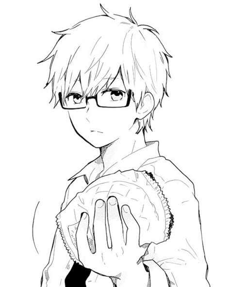 Anime Boy With Glasses Drawing Anime Boy Sketch Anime