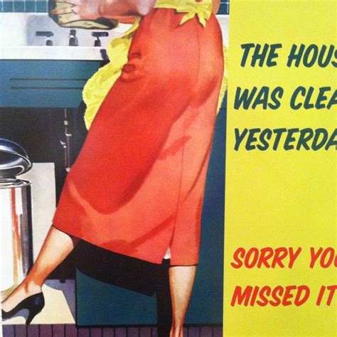 Housewife Clean House Cleaning Retro Tin Signs