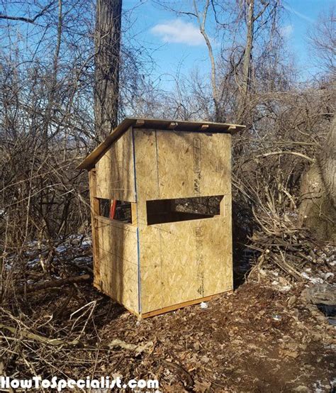 Diy 5x5 Deer Blind Howtospecialist How To Build Step By Step Diy