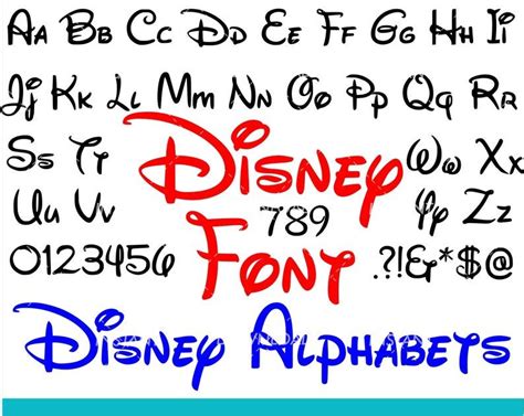 Disney Svg File Font