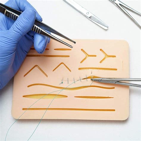 Best Suture Kit For Training With Large Silicone Suture Pad
